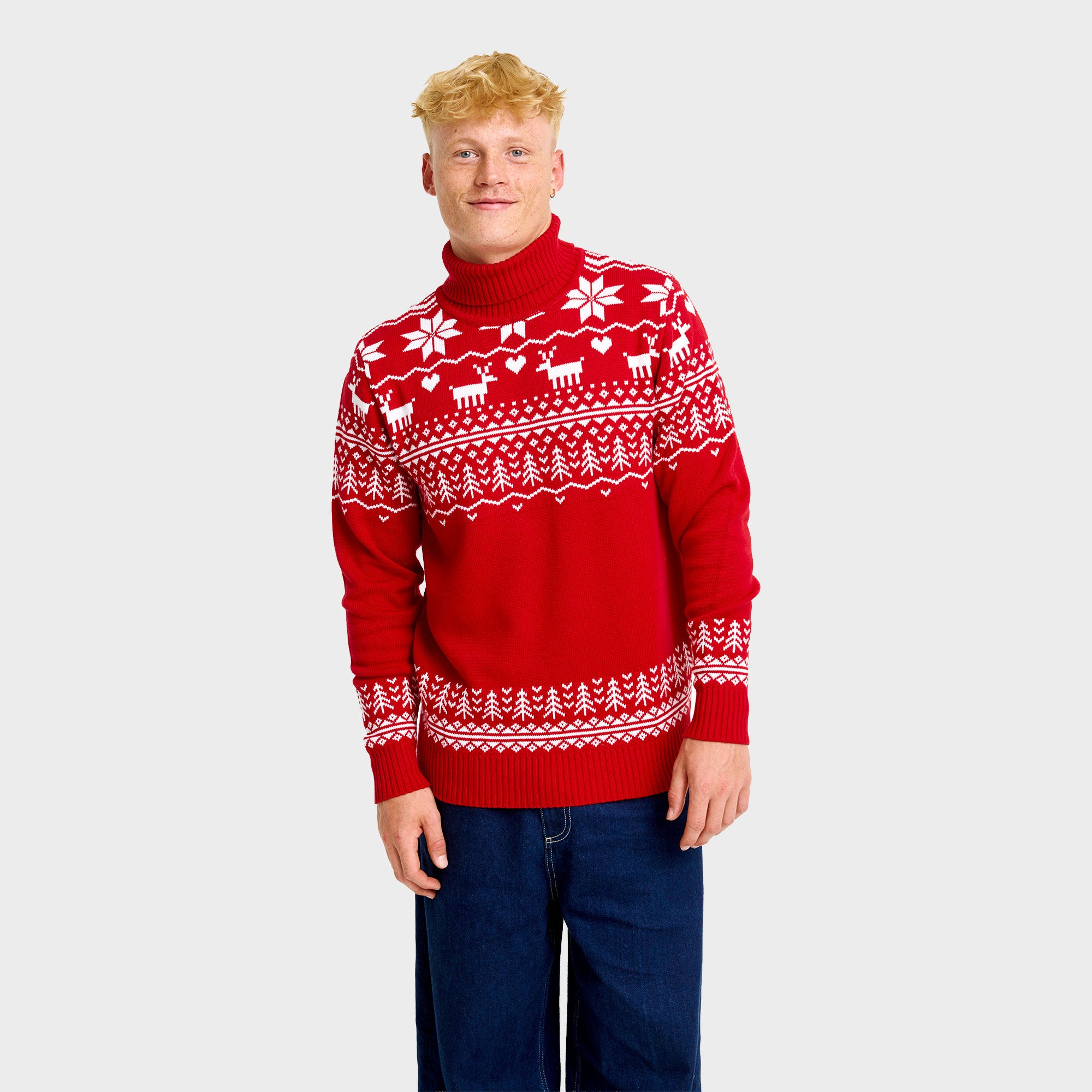 The greenlandish red turtleneck   - Herr.