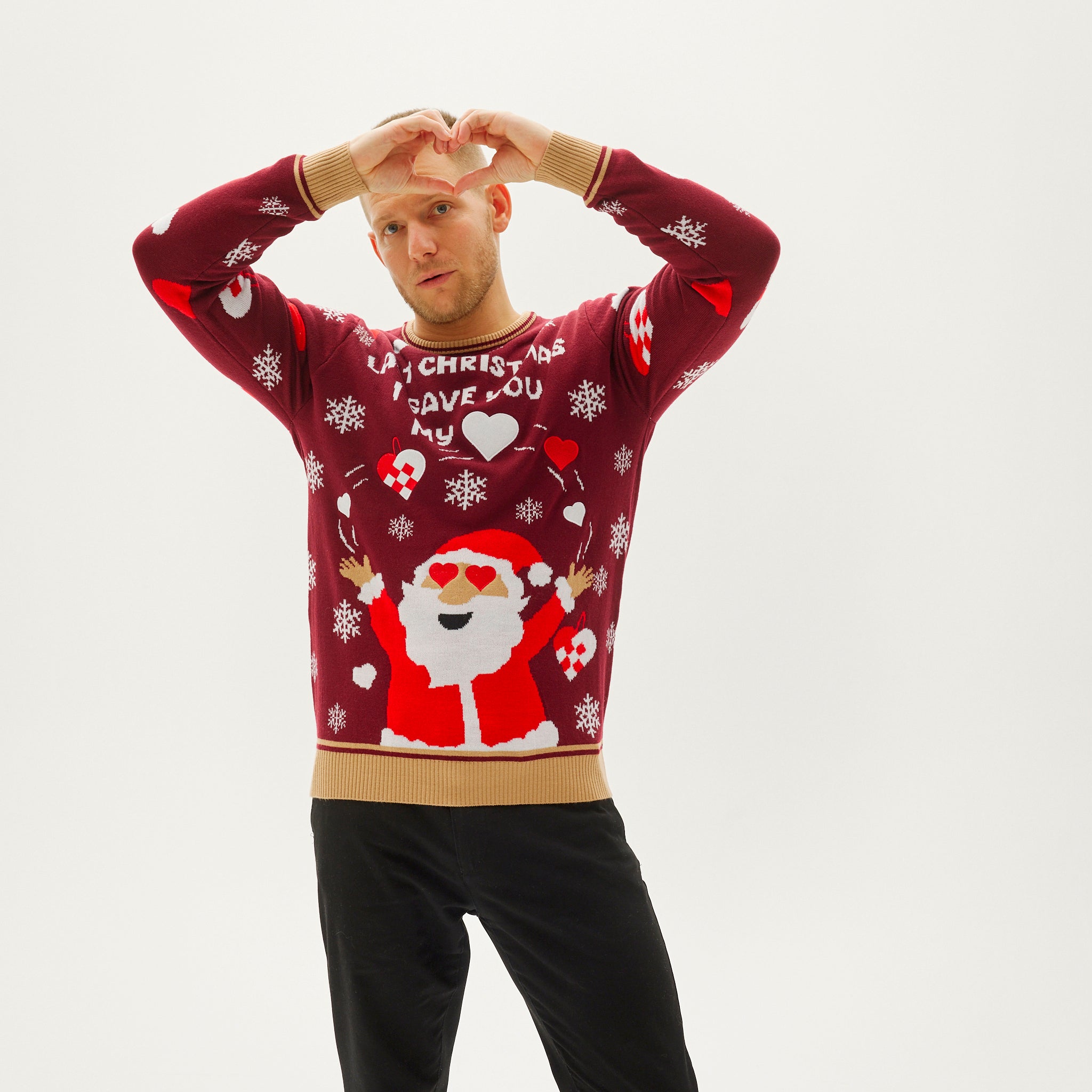 The Christmas Heart Sweater - Herr