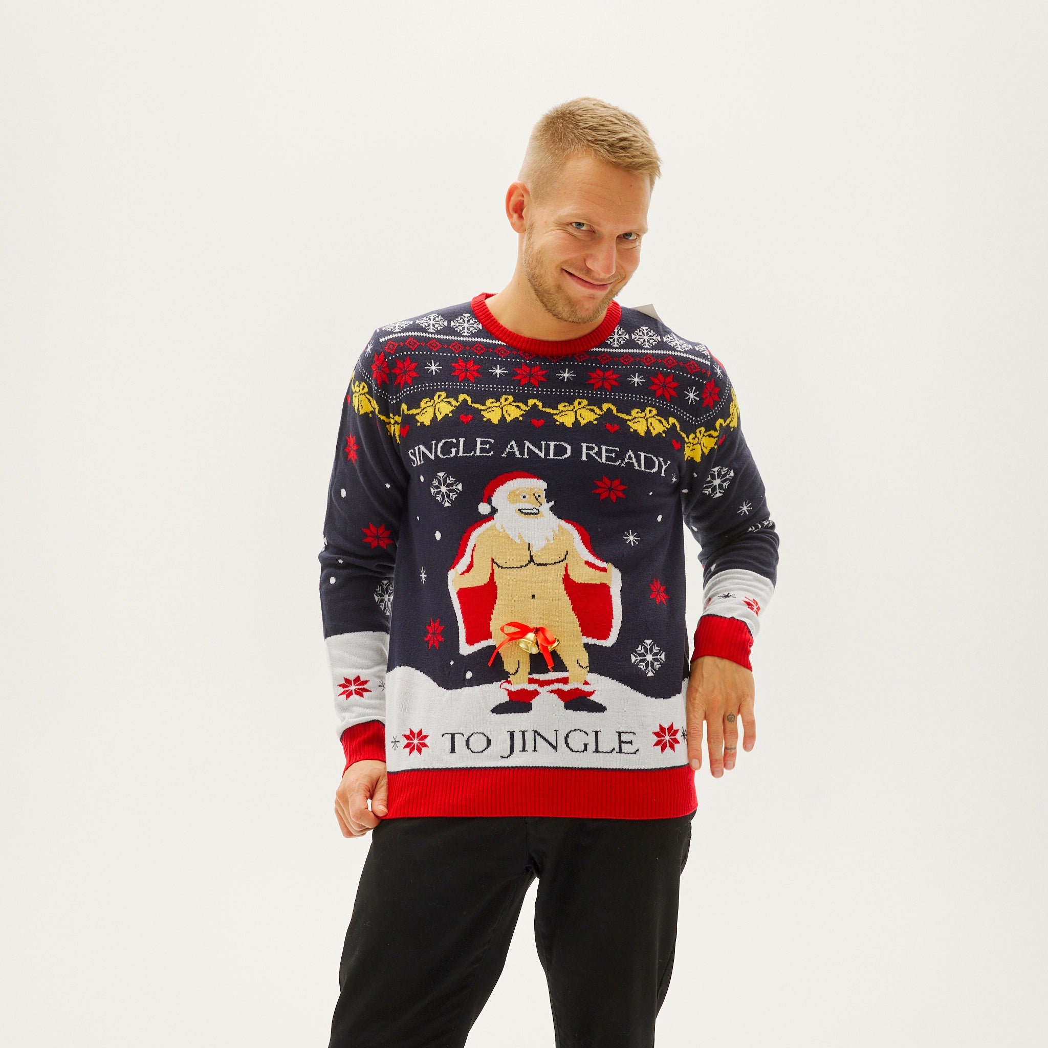 The Single And Ready To Jingle Sweater - Herr