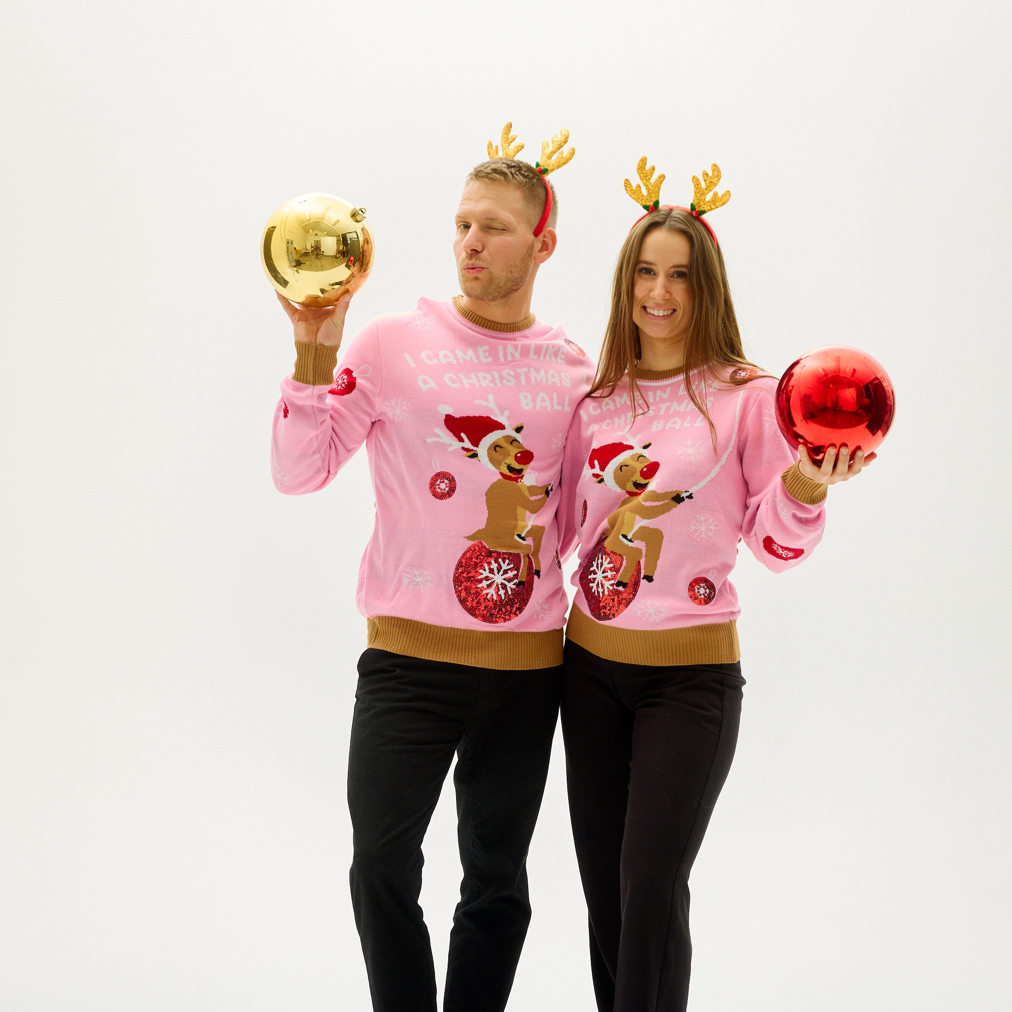 I Came In Like A Christmas Ball Sweater - Dam