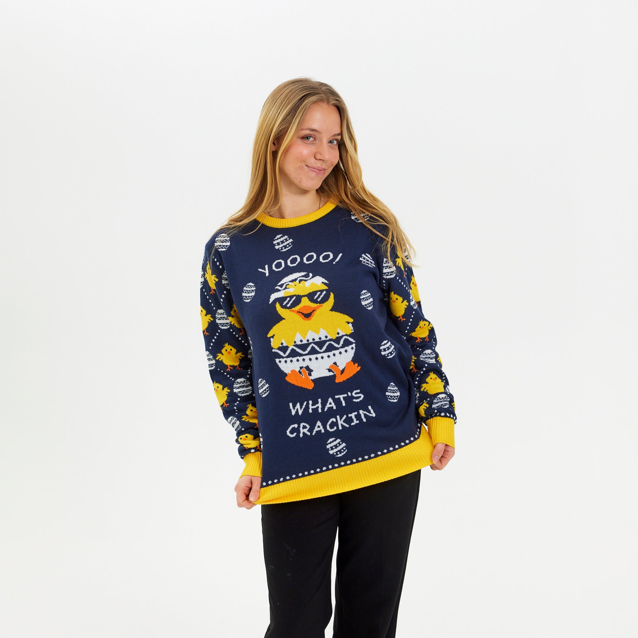 What's cracking Påskesweateren - Dame