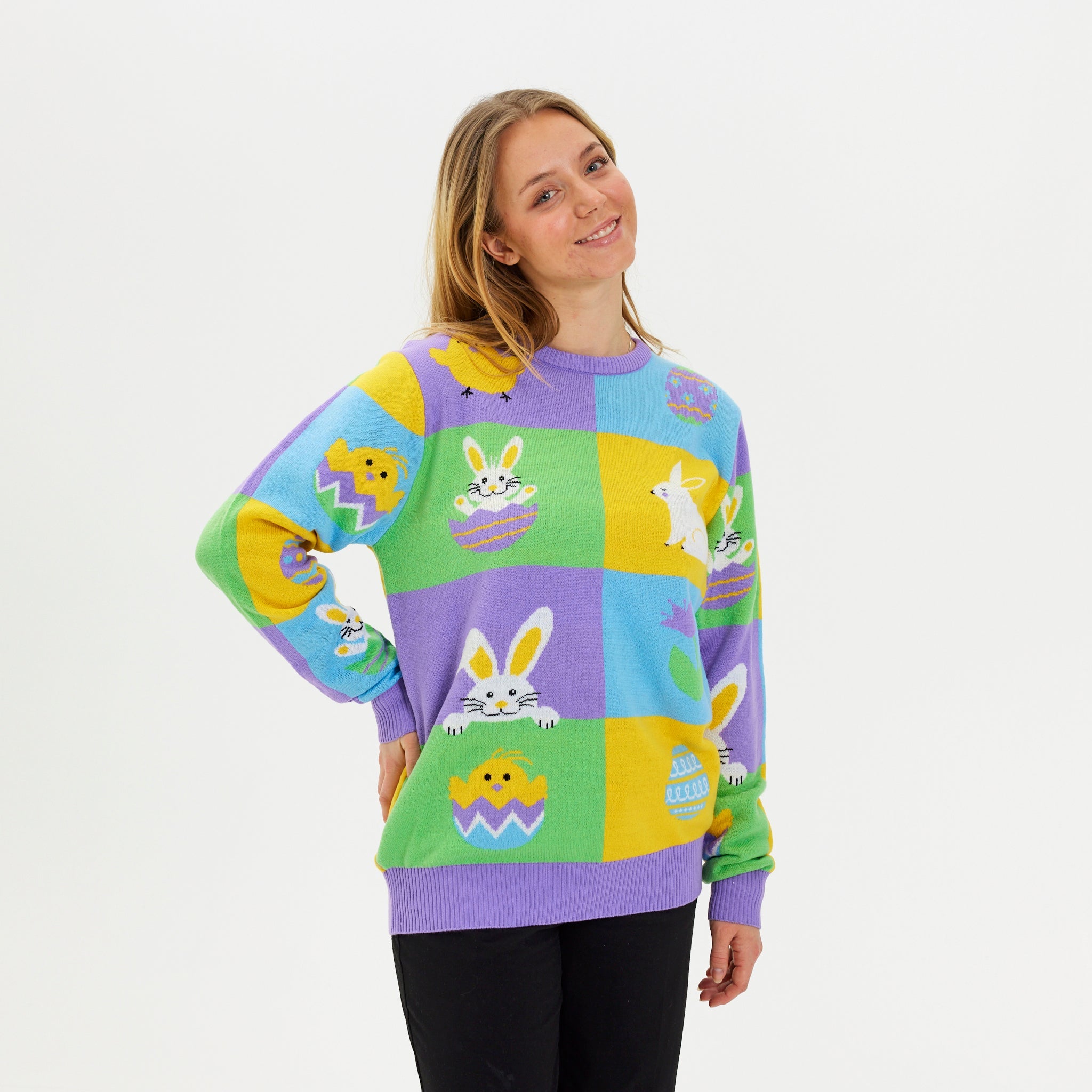 Patchwork Påsktröjan - Dam